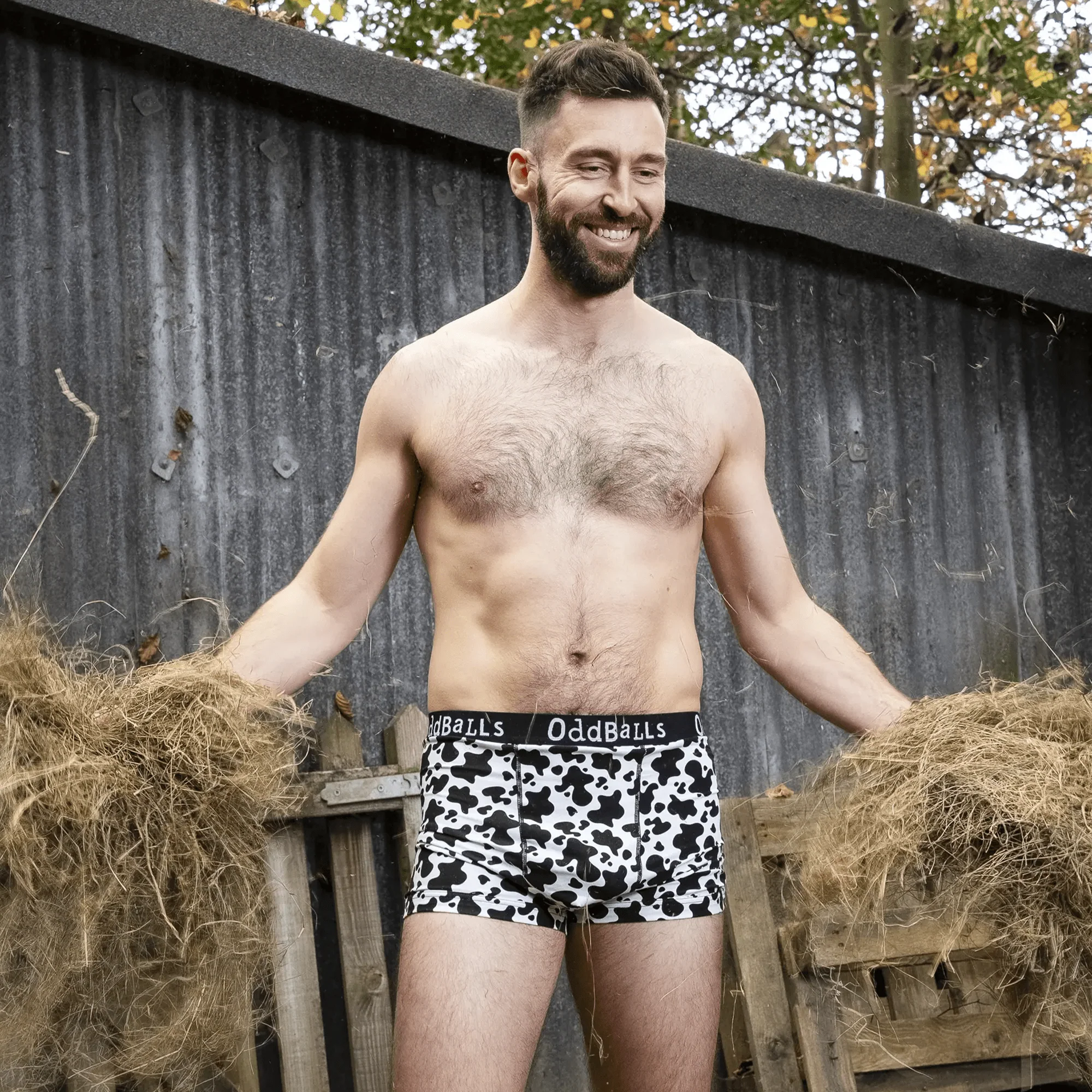 Fat Cow - Mens Cotton Boxer Shorts - Image 5