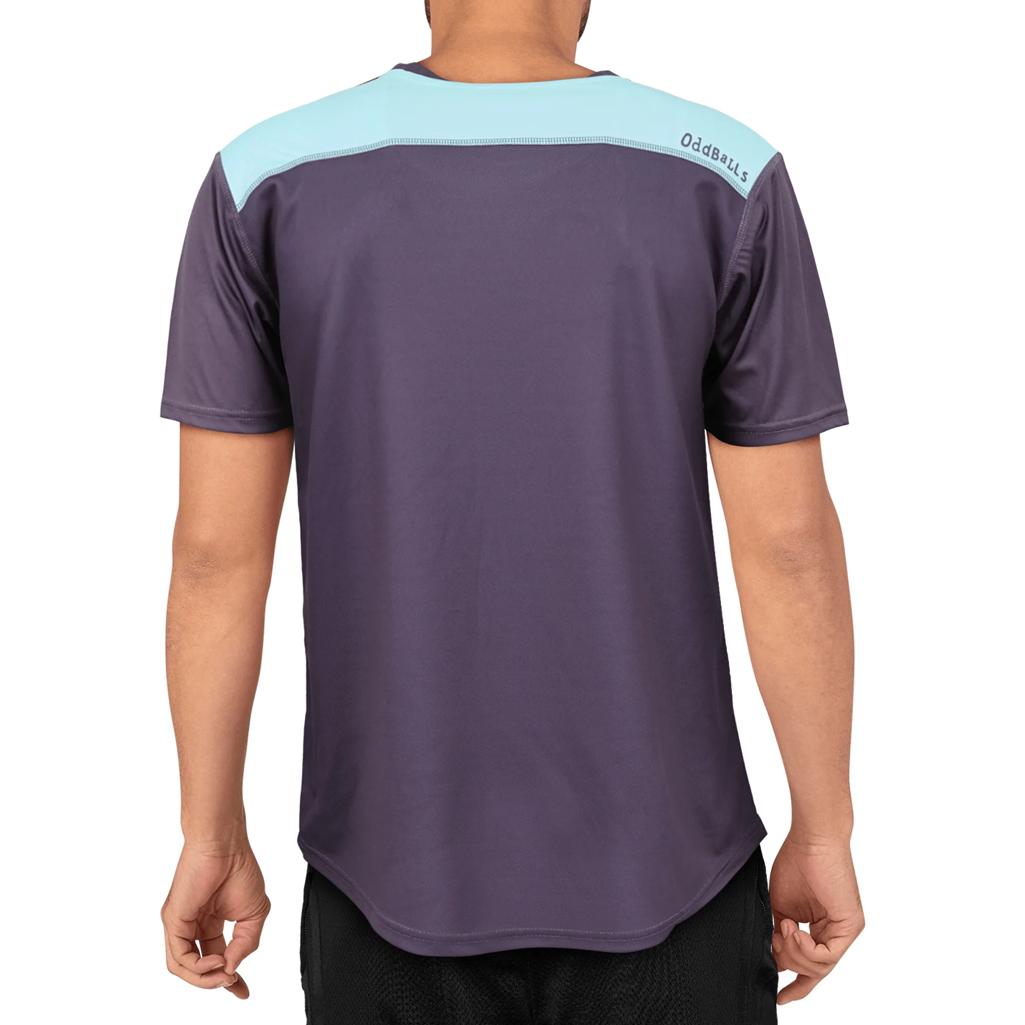 Zig Zag - Grey / Mint - Flex Fit - Mens Training T-Shirt - Image 3